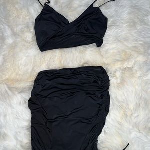 BLACK SKIRT SET